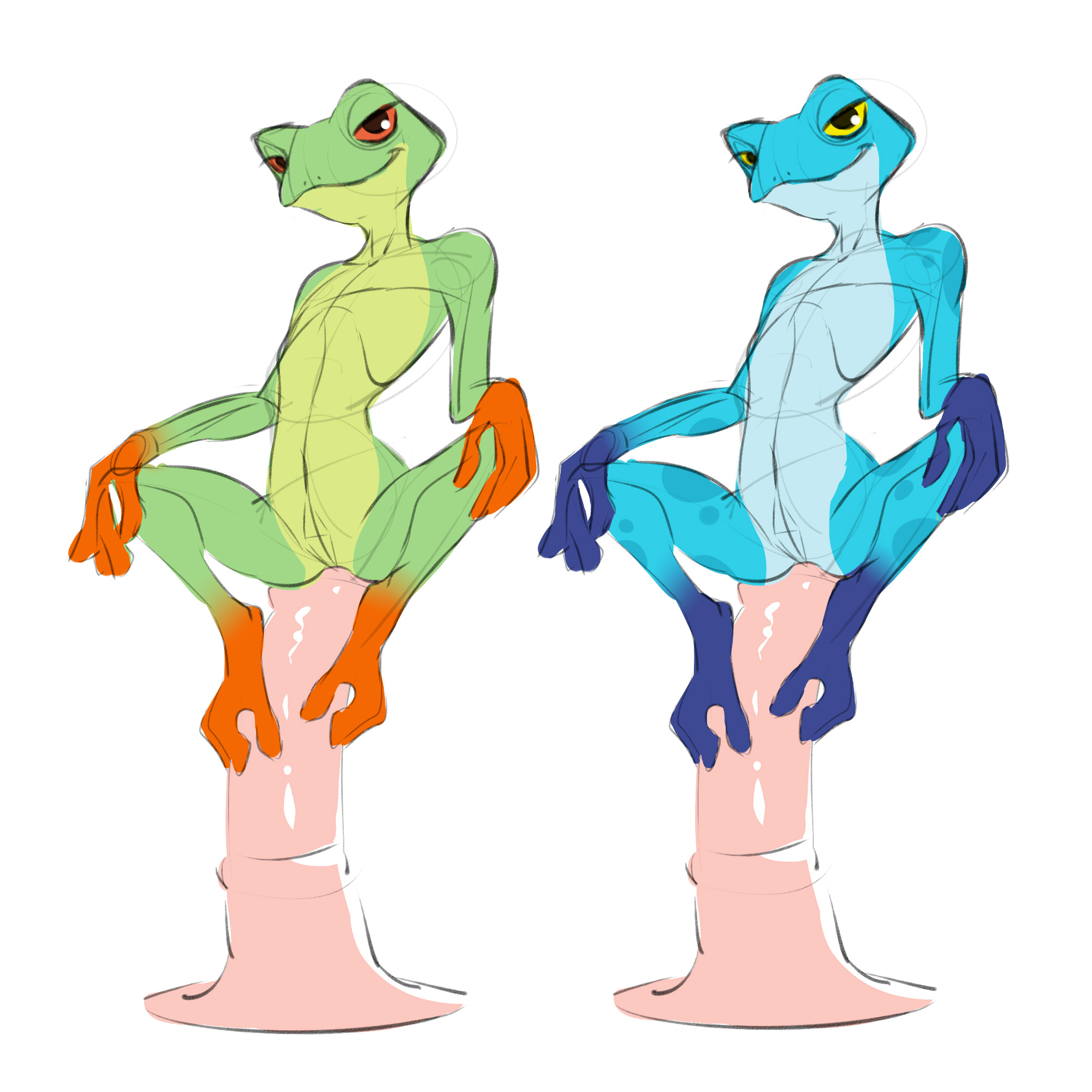 We'll get the first quest from this Doctor! "Stretch research", what do you think? But first let's decide on the color