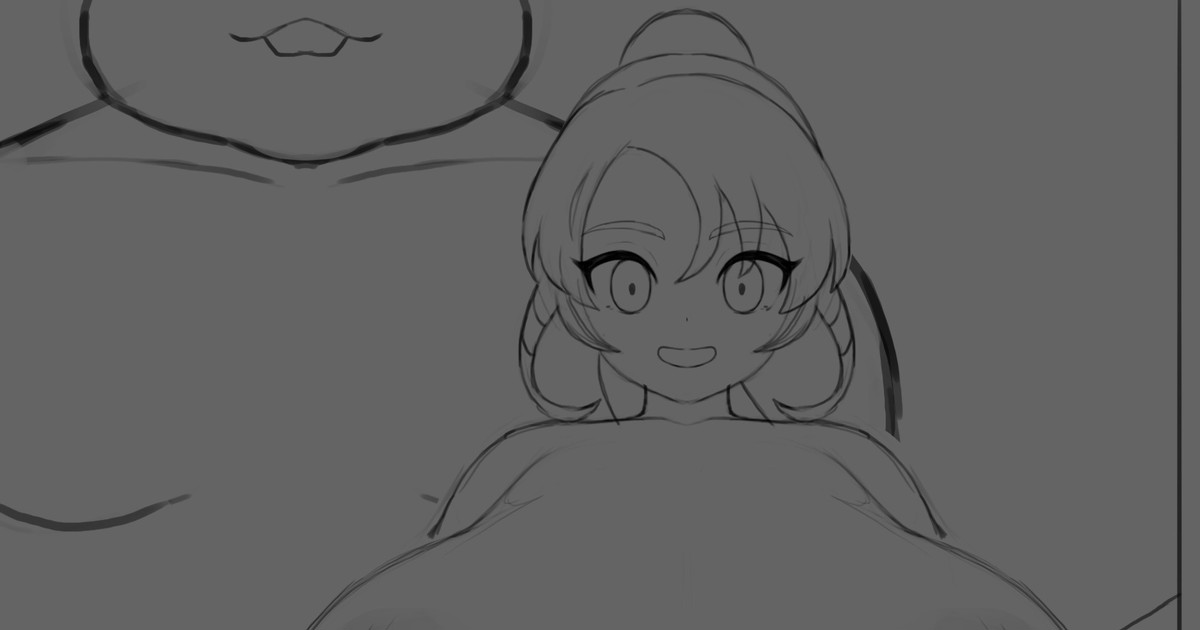 下描き