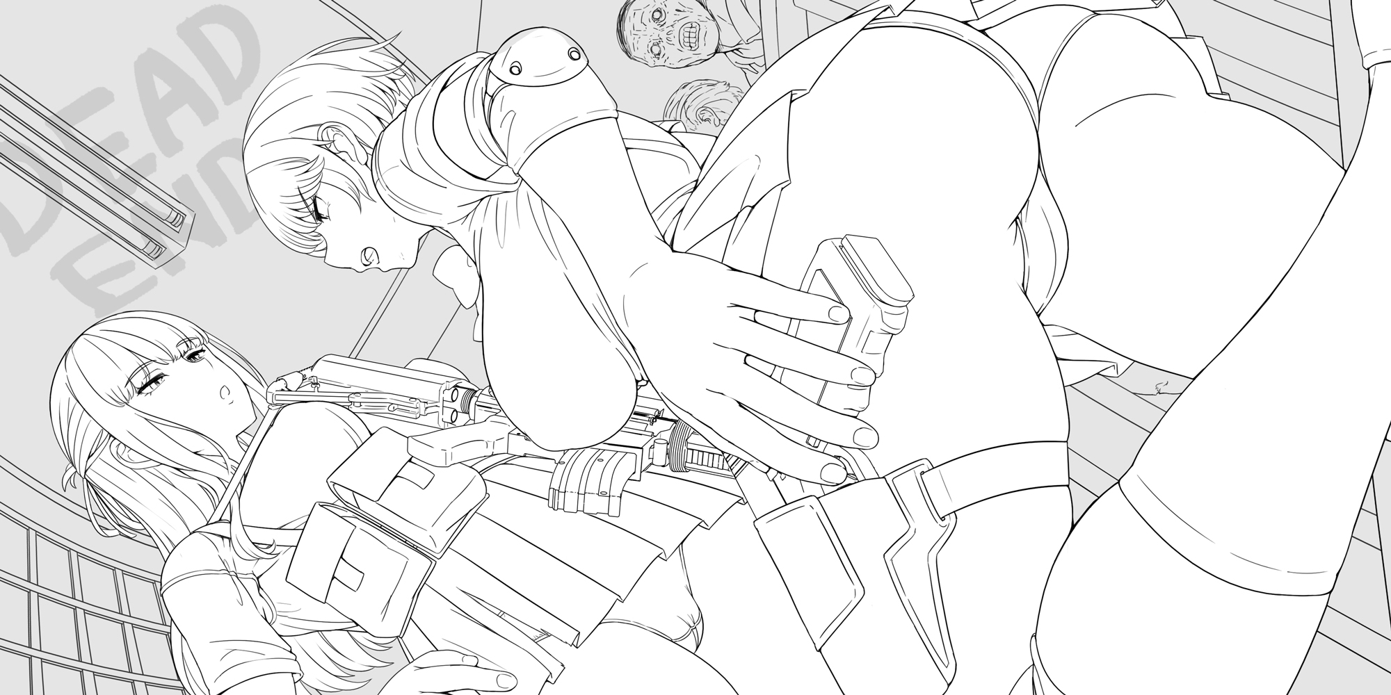 ゾンビ線画WIP