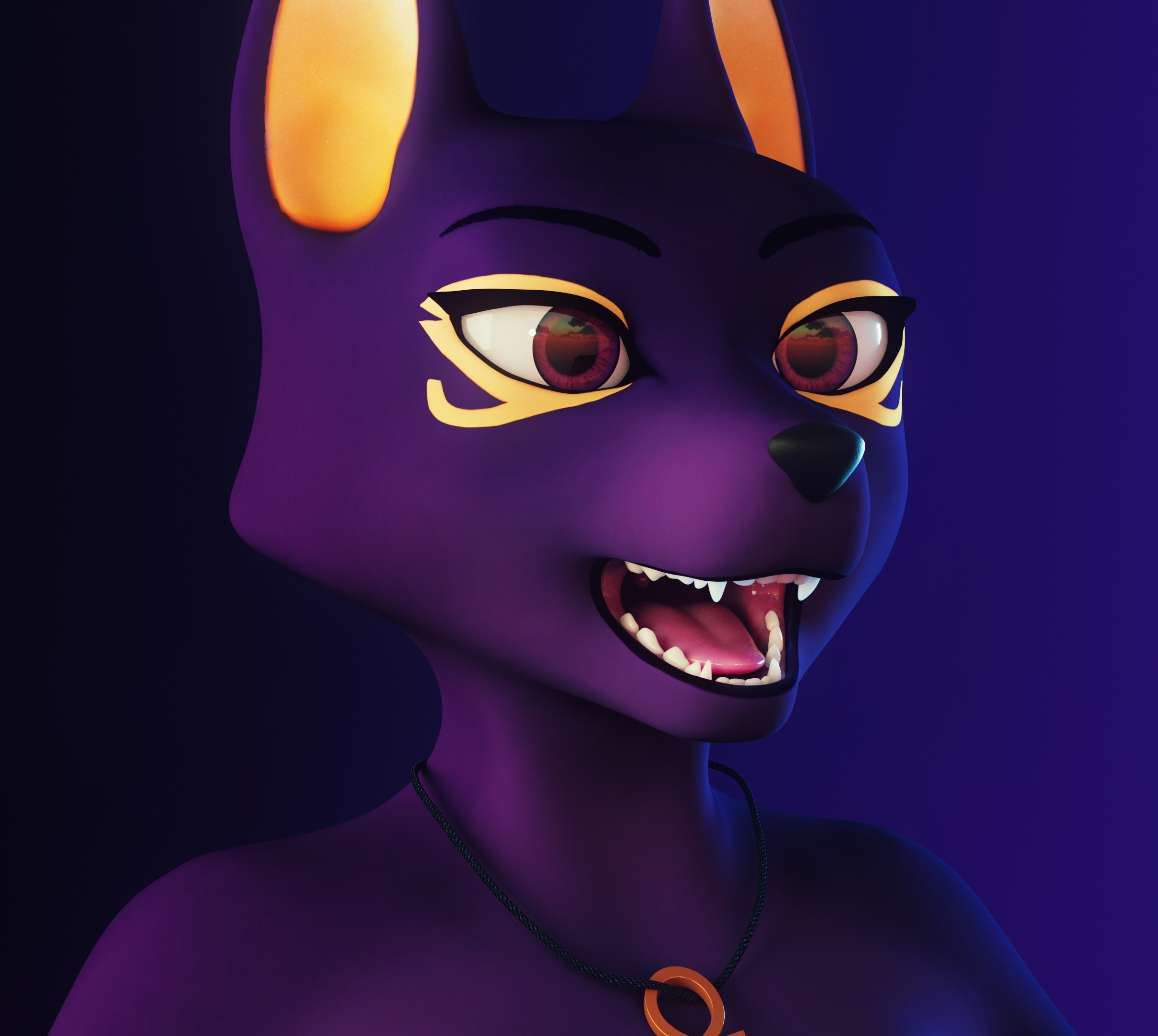 Chloé - Anubian Jackal Redesign (No Clothes)
