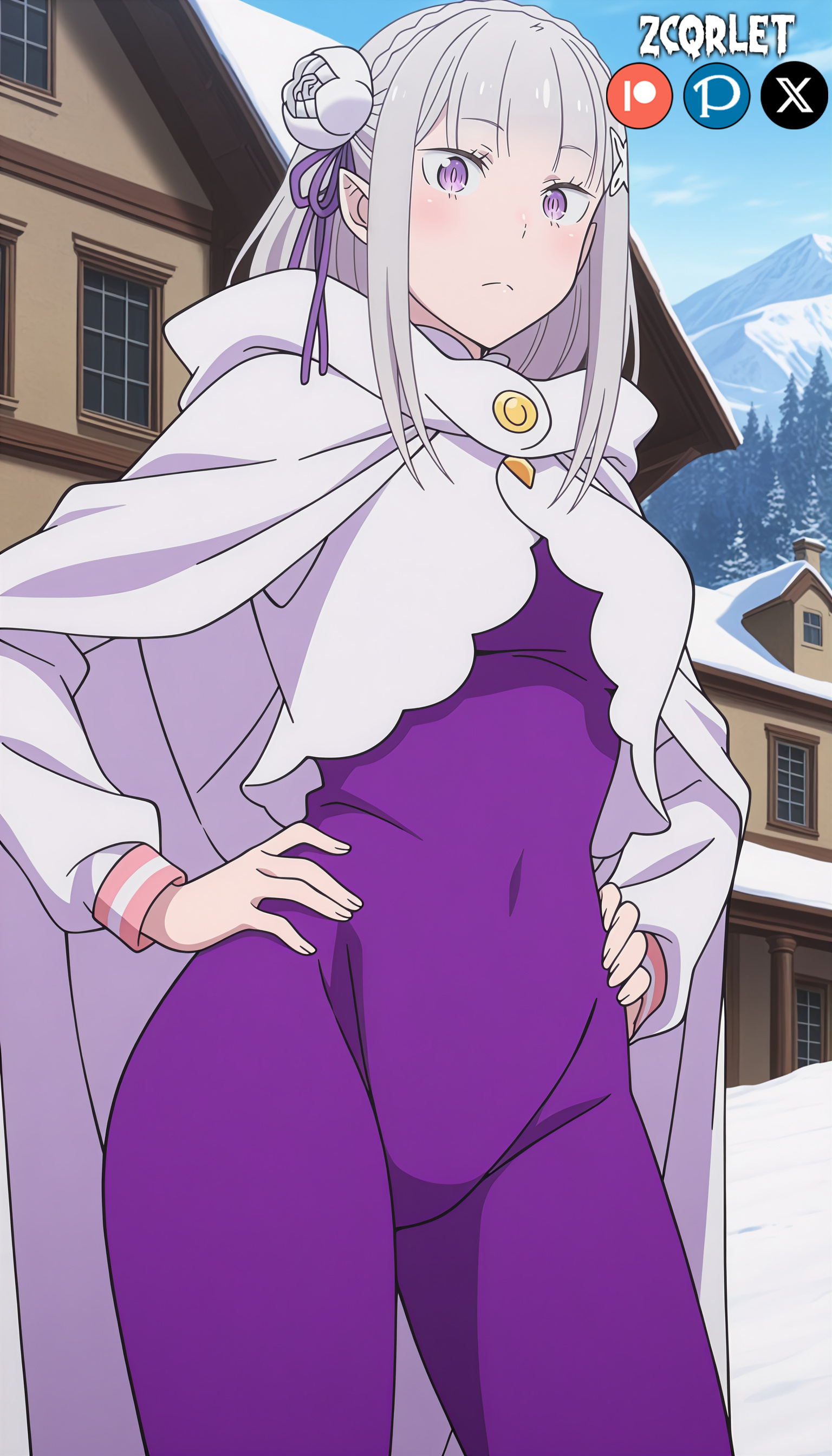 Emilia (エミリア) x Subaru Natsuki (ナツキ・スバル) - Re:Zero kara Hajimeru Isekai Seikatsu (Re:ゼロから始める異世界生活) - Re:ZERO -Starting Life in Another World- - 4 Outfits