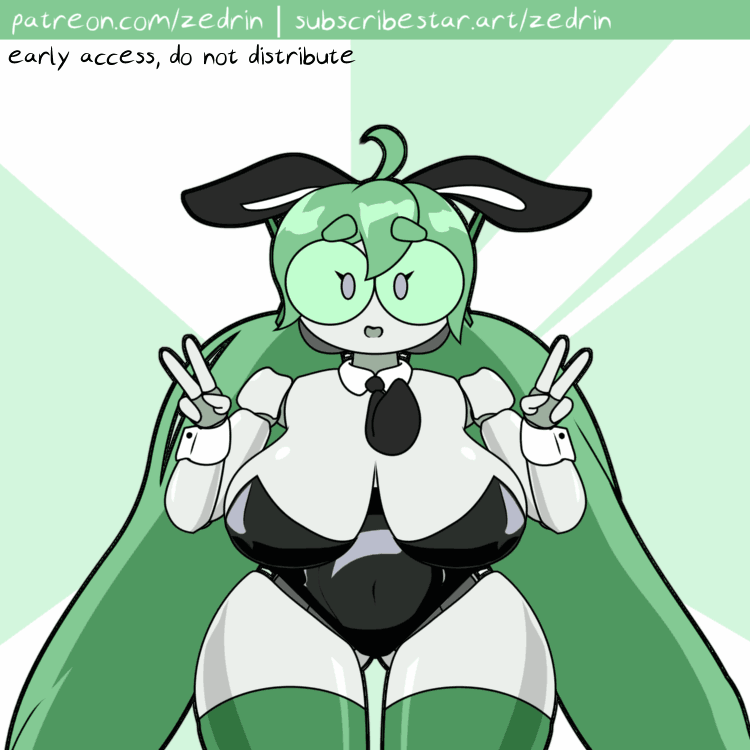 [sfwish] Bit bunny bounce poses