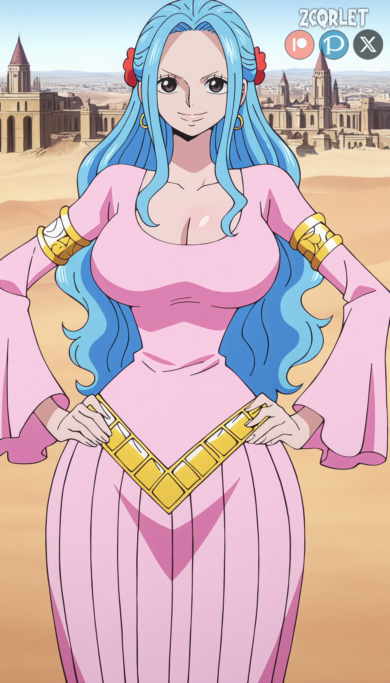 Nefertari Vivi (ネフェルタリ・ビビ) x Monkey D. Luffy  (モンキー・D・ルフィ) preview - ONE PIECE 
