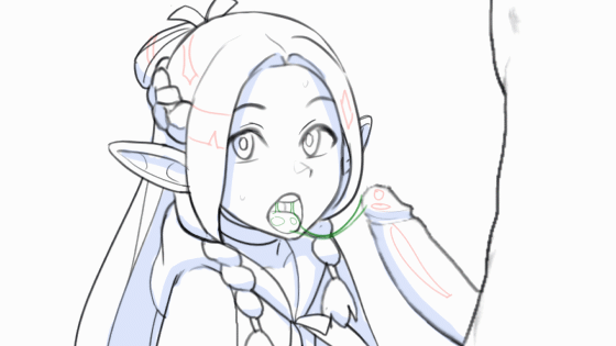 Exclusive Marcille animation wip 8