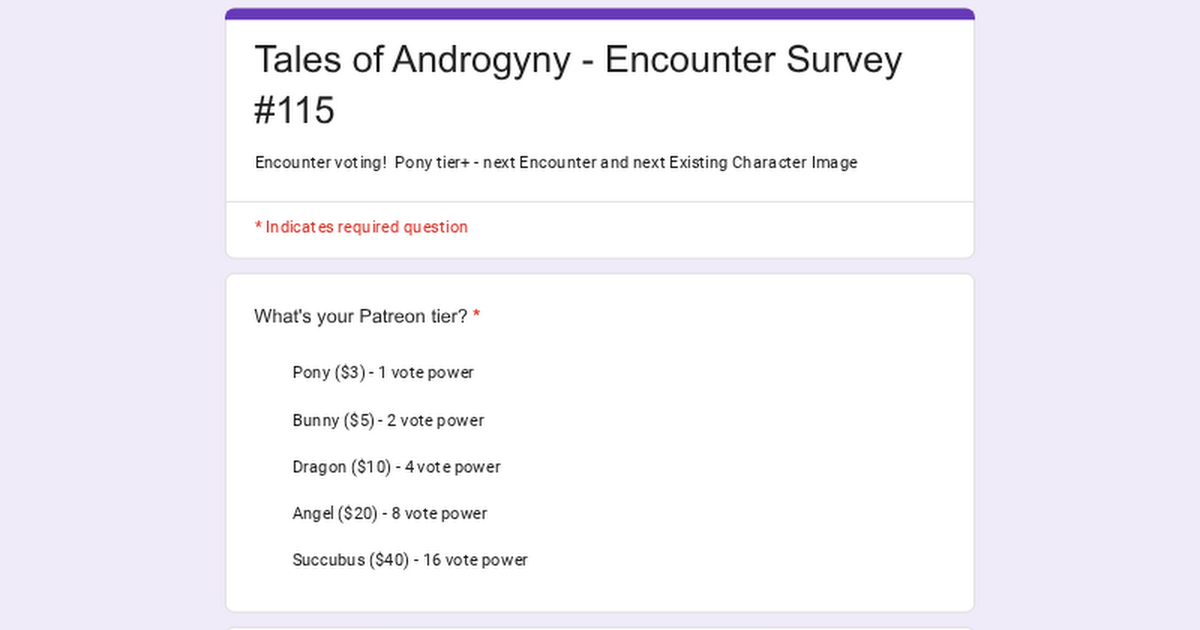 Encounter Survey #115