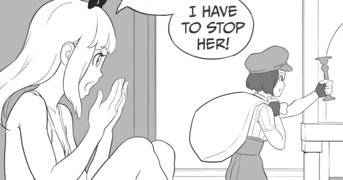 Aurelie the ghost meets a thief girl