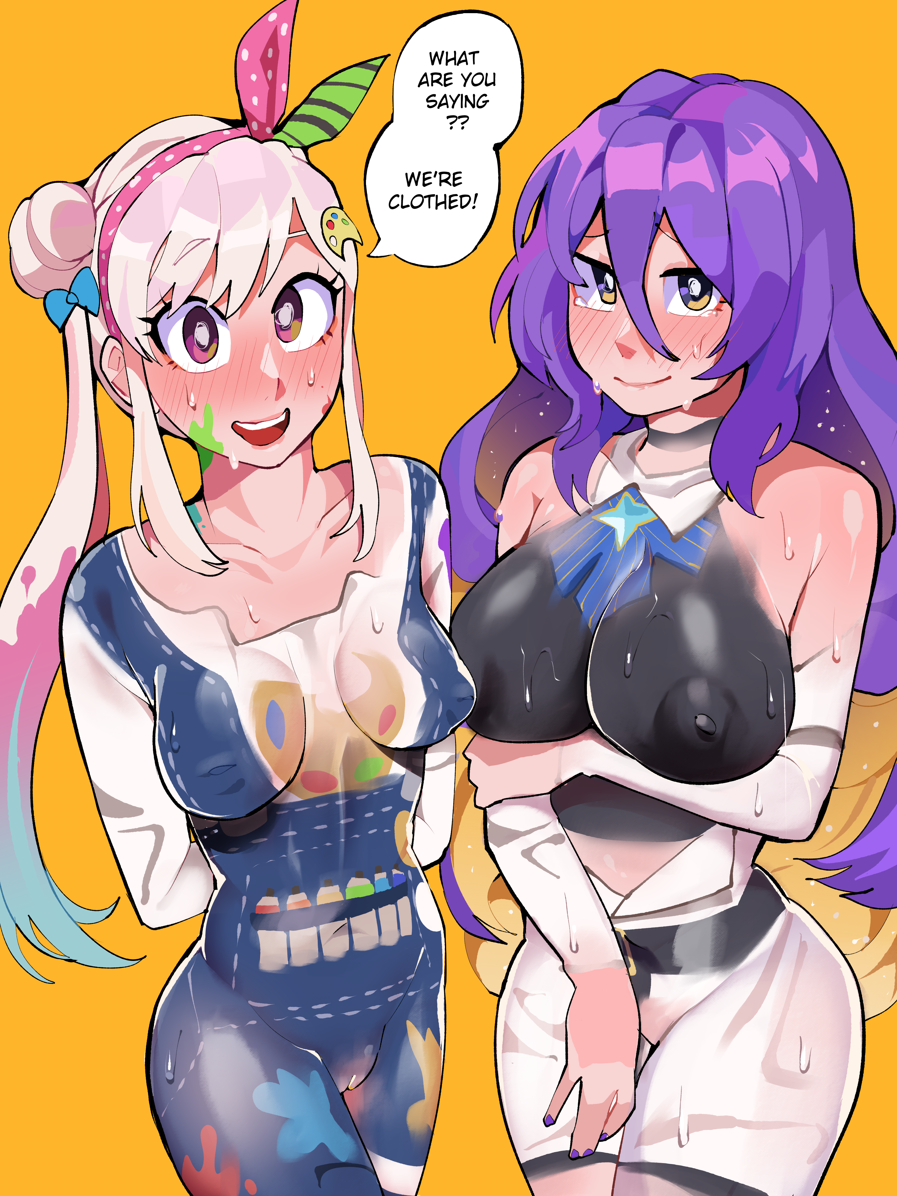 SCRAPPED Iofi and Moona bodypaint