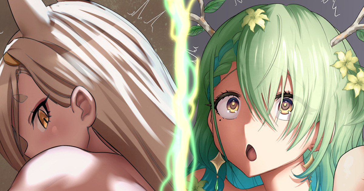 Kaho and Fauna impregnated by hor**s
