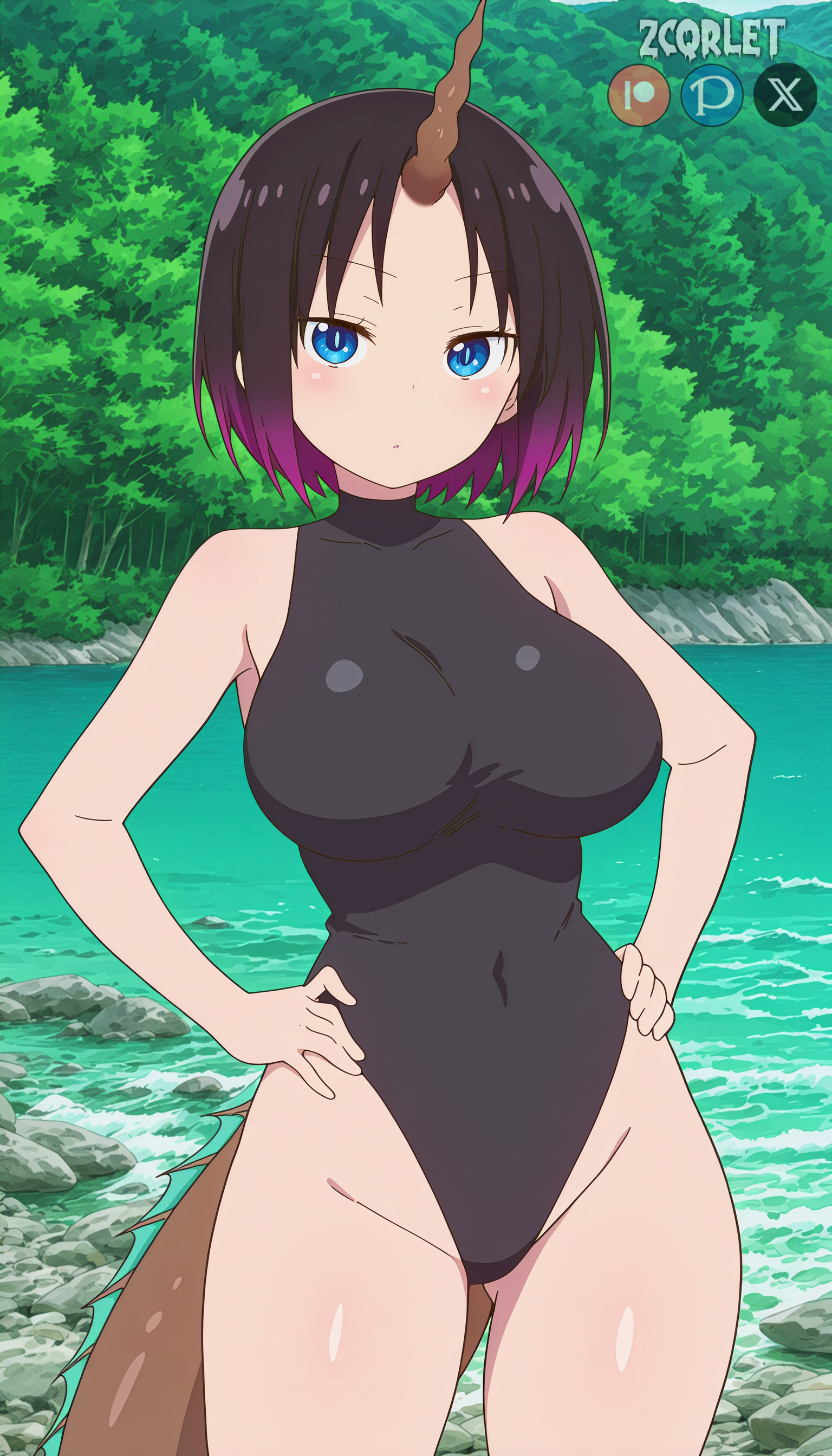 Elma (エルマ) - Kobayashi-san Chi no Maid Dragon (小林さんちのメイドラゴン) - Miss Kobayashi's Dragon Maid - 3 Outfits
