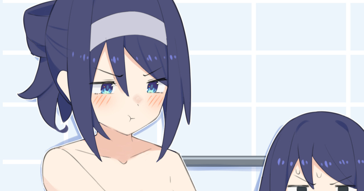 生足＋湯気無しの差分イラスト