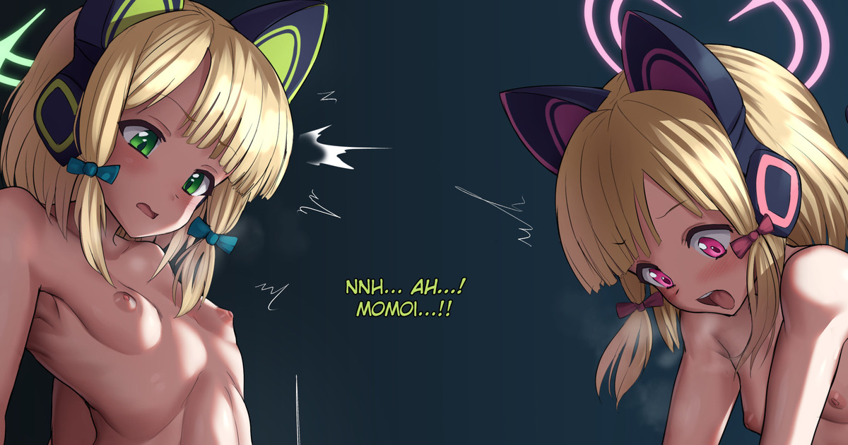 Midori & Momoi futanari docking + balls inflation (both ways) + impregnation