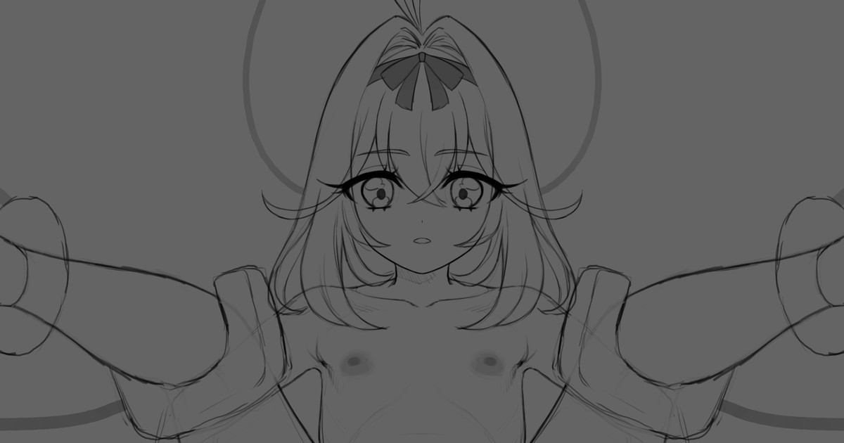 下描き